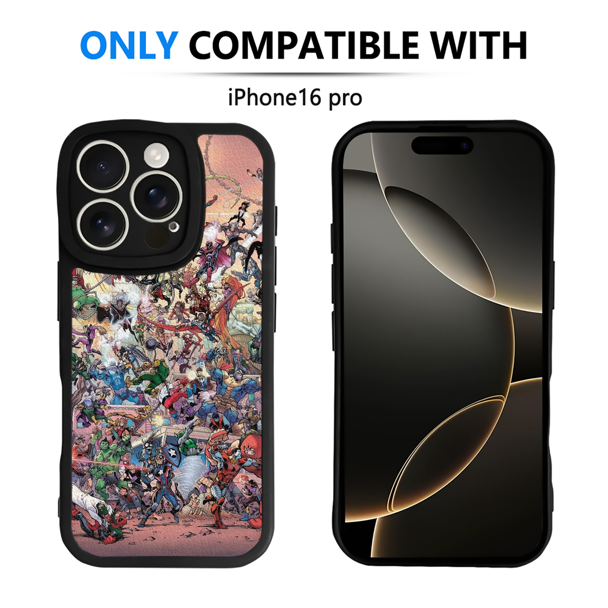 （画像用） Spider Man スパイダーマン 【iPhone 16シリーズ対応】シリコンスマホケース（レザー調） 材質：シリコン